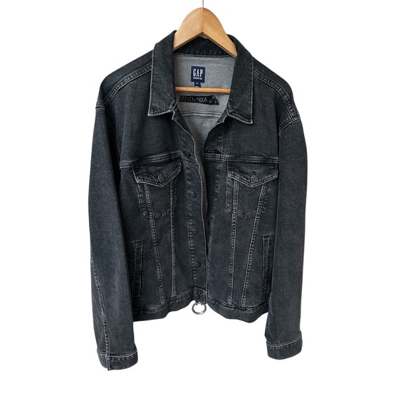 NWOT-Gap Black Men's Denim Jacket Size XL‎ - Picture 1 of 9